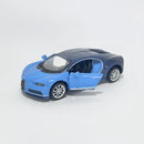 Miniatura Bugatti Chiron Azul Escala 1:36