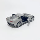 Miniatura Chevrolet Corvette StinGray Prata Escala 1:36