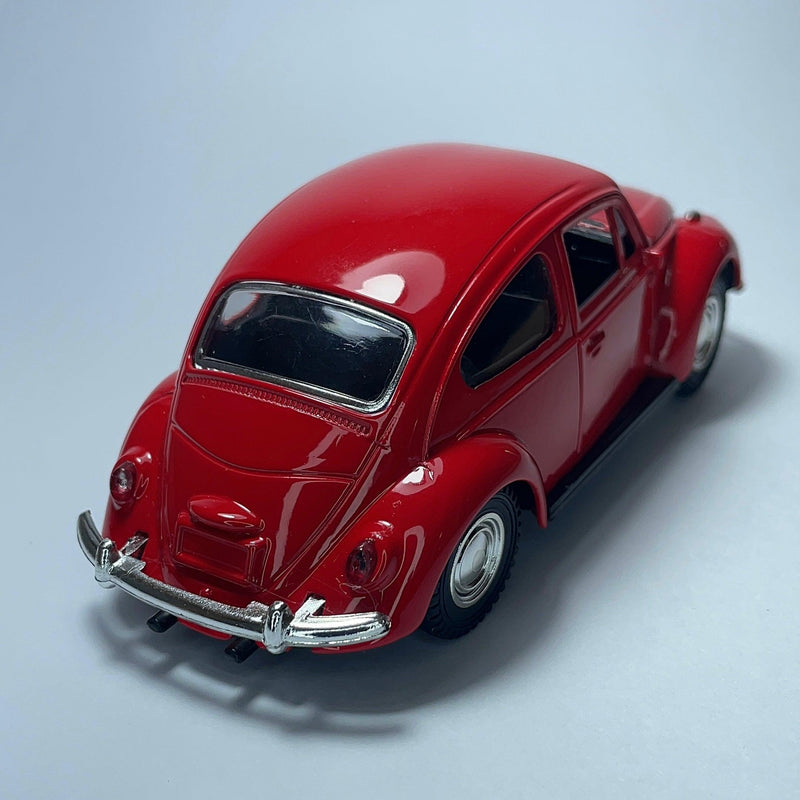 Miniatura Carrinho Antigo Clássico Volkswagen Fusca 1967 Vermelho - MiniTurbo