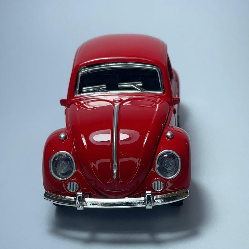 Miniatura Carrinho Antigo Clássico Volkswagen Fusca 1967 Vermelho - MiniTurbo