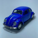 Carrinho Miniatura Antigo Clássico Volkswagen Fusca 1967 Azul - MiniTurbo