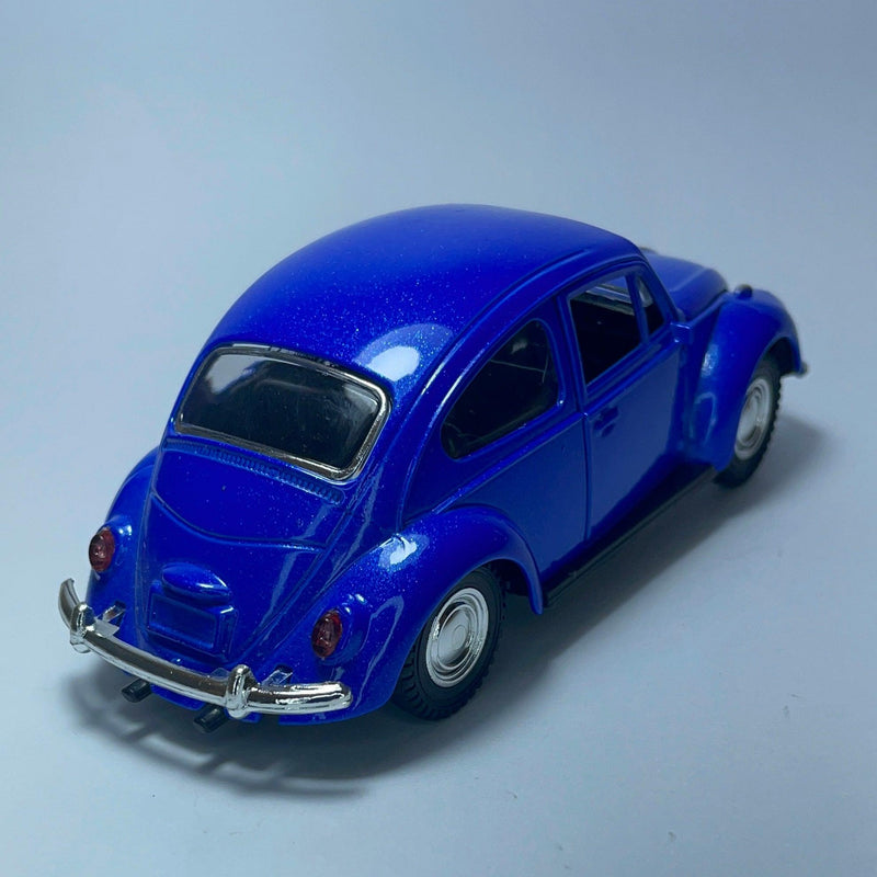 Carrinho Miniatura Antigo Clássico Volkswagen Fusca 1967 Azul - MiniTurbo