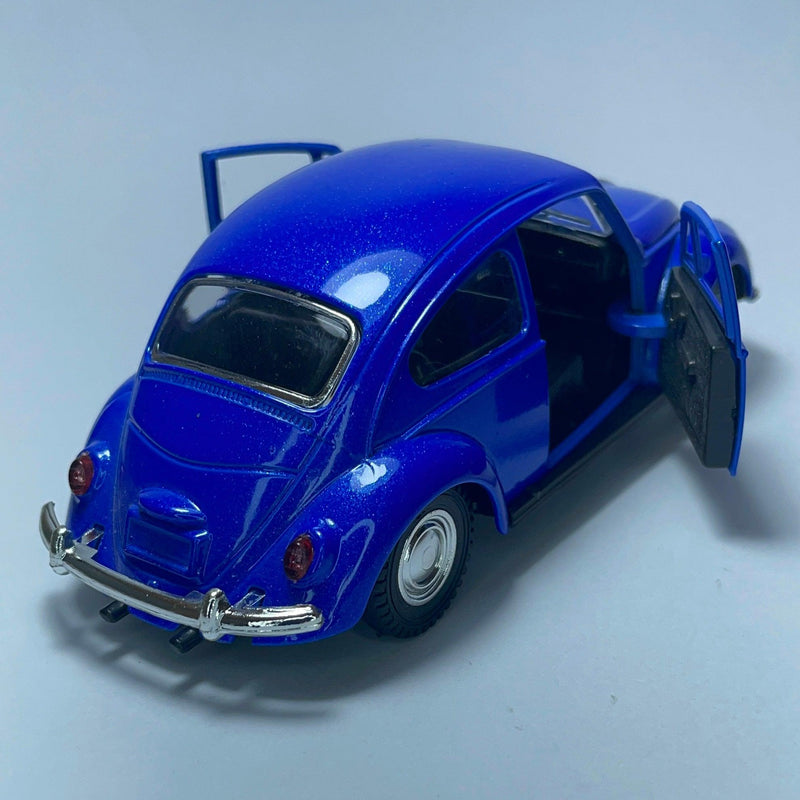 Carrinho Miniatura Antigo Clássico Volkswagen Fusca 1967 Azul - MiniTurbo