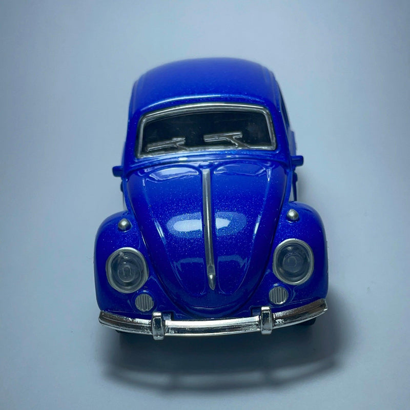 Carrinho Miniatura Antigo Clássico Volkswagen Fusca 1967 Azul - MiniTurbo