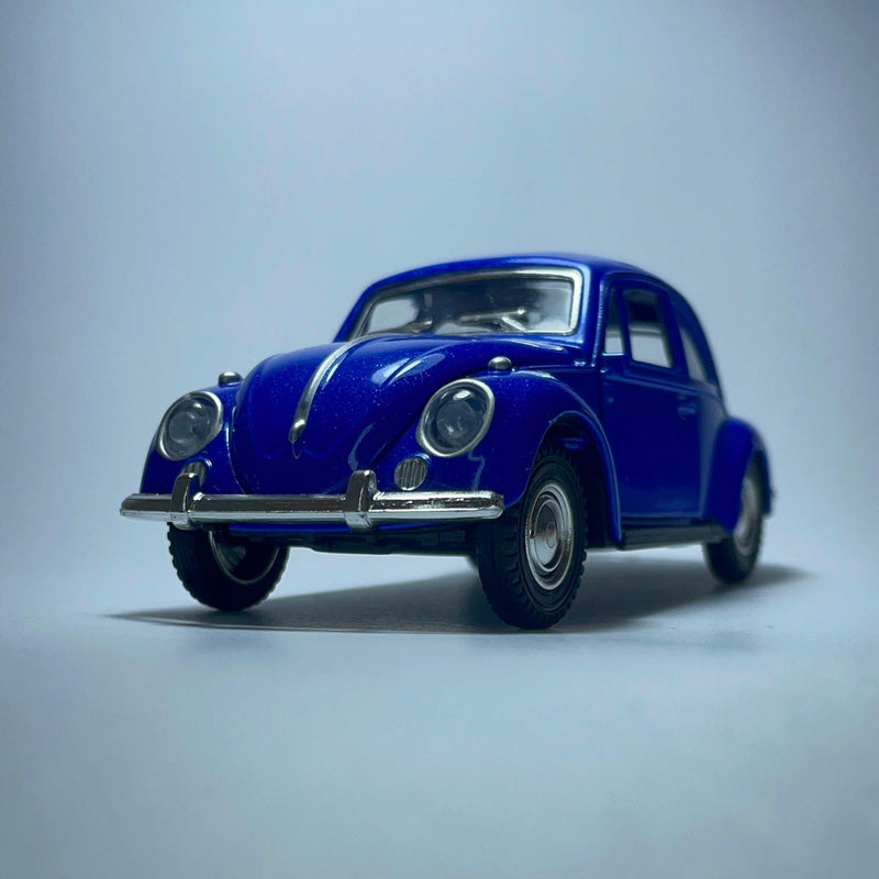 Carrinho Miniatura Antigo Clássico Volkswagen Fusca 1967 Azul - MiniTurbo