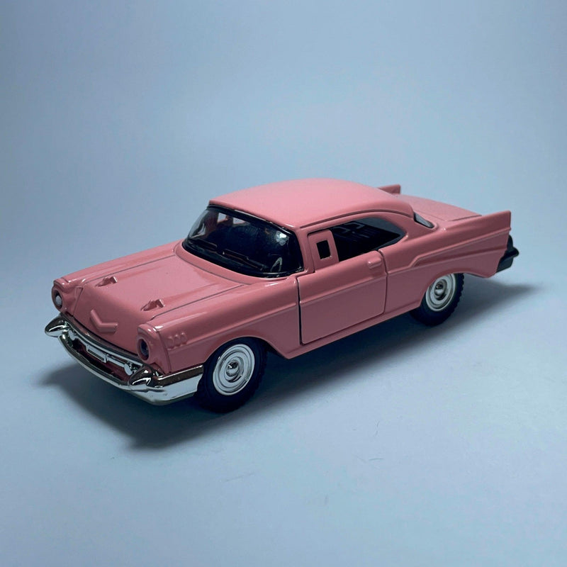 Miniatura Carrinho Antigo Clássico Chevrolet Bel Air Rosa - MiniTurbo