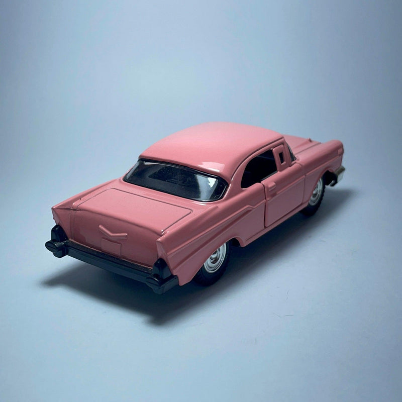 Miniatura Carrinho Antigo Clássico Chevrolet Bel Air Rosa - MiniTurbo