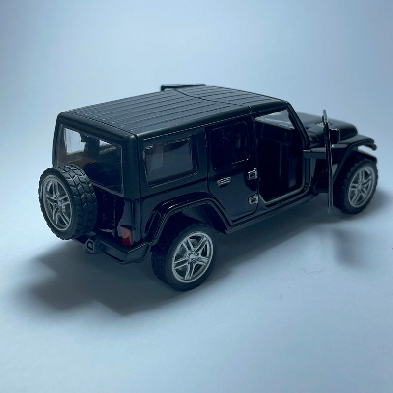 Miniatura Carro SUV Jeep Wrangler Preto - MiniTurbo