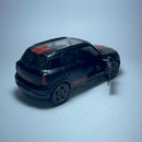 Miniatura Carrinho Esportivo Mini Cooper CountryMan Preto fosco com detalhes em Vermelho - MiniTurbo