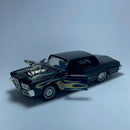 Carrinho Miniatura Antigo Esportivo Chrysler Preto Com Detalhes em Fogo - MiniTurbo