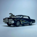 Carrinho Miniatura Antigo Esportivo Chrysler Preto Com Detalhes em Fogo - MiniTurbo