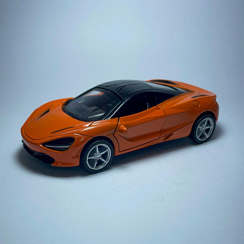 Miniatura Carro de Corrida Esportivo McLaren 720s Laranja - MiniTurbo