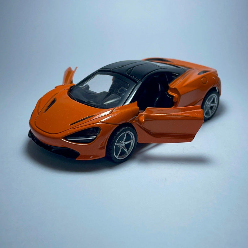 Miniatura Carro de Corrida Esportivo McLaren 720s Laranja - MiniTurbo