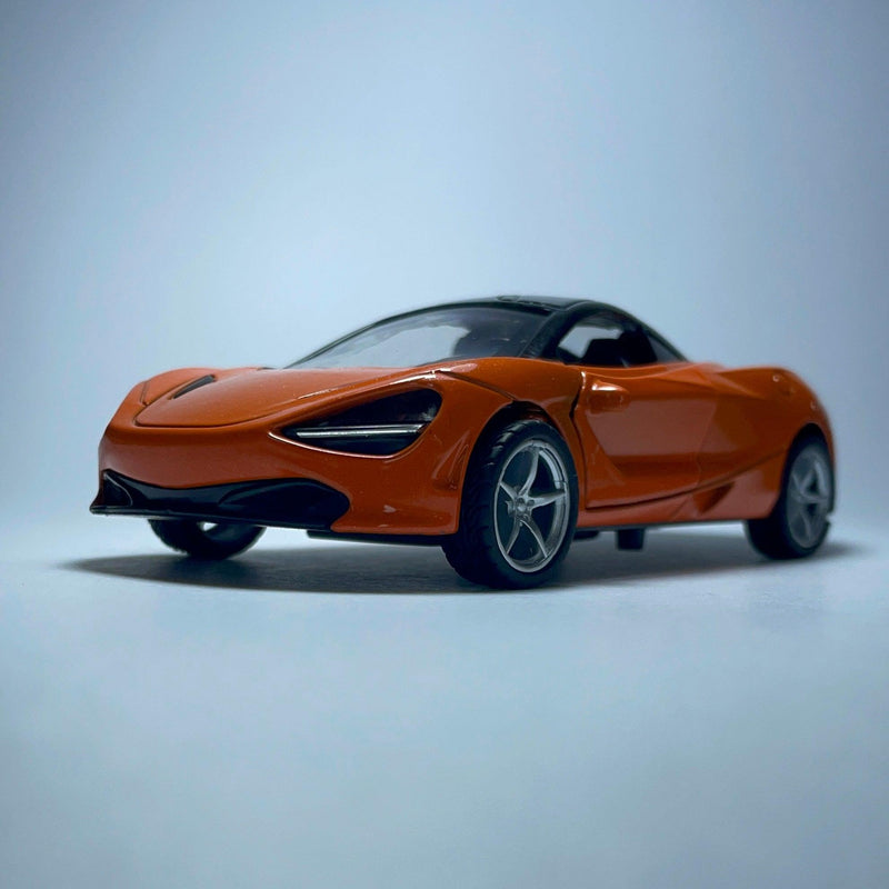 Miniatura Carro de Corrida Esportivo McLaren 720s Laranja - MiniTurbo