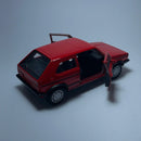 Miniatura Carro Antigo Clássico Volkswagen Golf GTI Vermelho Escala 1/36 - MiniTurbo