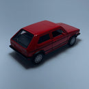 Miniatura Carro Antigo Clássico Volkswagen Golf GTI Vermelho Escala 1/36 - MiniTurbo