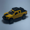 Miniatura Carrinho PickUp Ford Raptor Amarelo Escala 1/36 - MiniTurbo