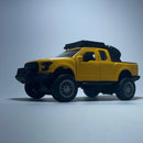 Miniatura Carrinho PickUp Ford Raptor Amarelo Escala 1/36 - MiniTurbo