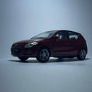 Miniatura Carro Clássico Hyundai I30 Vermelho Escala 1/36 - MiniTurbo