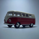 Carrinho Miniatura Antigo Clássico Volkswagen Kombi Vermelha Escala 1/36 - MiniTurbo