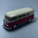 Carrinho Miniatura Antigo Clássico Volkswagen Kombi Vermelha Escala 1/36 - MiniTurbo