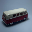Carrinho Miniatura Antigo Clássico Volkswagen Kombi Vermelha Escala 1/36 - MiniTurbo