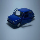 Miniatura Carro Antigo Clássico Fiat 126 Azul Escala 1/36 - MiniTurbo