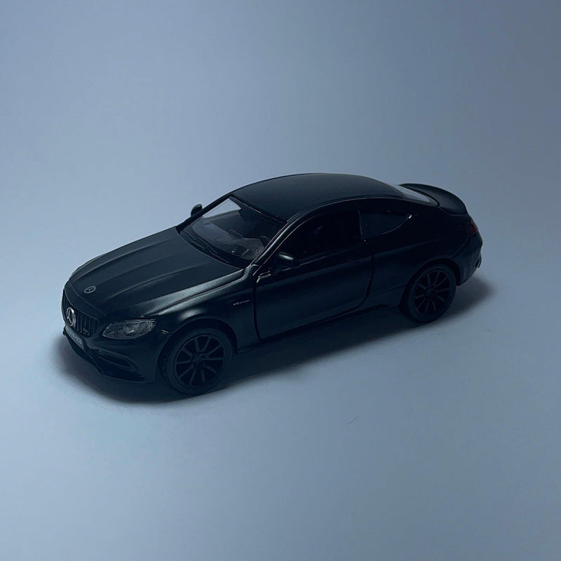 Carrinho Miniatura Esportivo Mercedez Benz C63 Preto Escala 1/36 - MiniTurbo