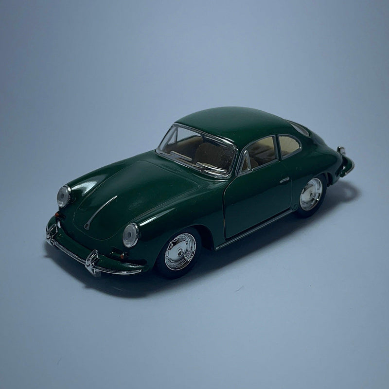 Miniatura Carro Antigo Clássico Porsche Carrera 1948 Verde Escala 1/36 - MiniTurbo