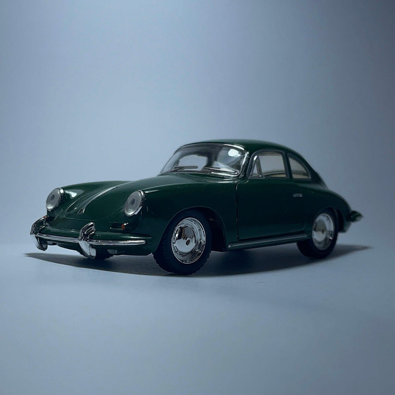 Miniatura Carro Antigo Clássico Porsche Carrera 1948 Verde Escala 1/36 - MiniTurbo