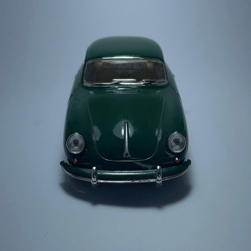 Miniatura Carro Antigo Clássico Porsche Carrera 1948 Verde Escala 1/36 - MiniTurbo