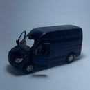 Carrinho Miniatura VAN Mercedez Benz Sprinter Preto Escala 1/36 - MiniTurbo