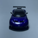 Miniatura Carro Esportivo de Corrida Aston Martin Vulcan Roxo Escala 1/36 - MiniTurbo