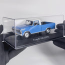 Miniatura Carros Clássicos do Brasil Nacional Ford F-100 1978 Azul Escala 1:43
