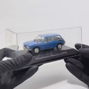 Miniatura Carros Clássicos do Brasil Nacional Volkswagen Brasília 1975 Azul Escala 1:43