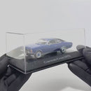 Miniatura Carros Clássicos do Brasil Nacional Comodoro Coupe 1975 Azul Escala 1:43
