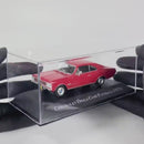 Miniatura Carros Clássicos do Brasil Nacional Chevrolet Opala Cupê Fastback 1973 Vermelho Escala 1:43